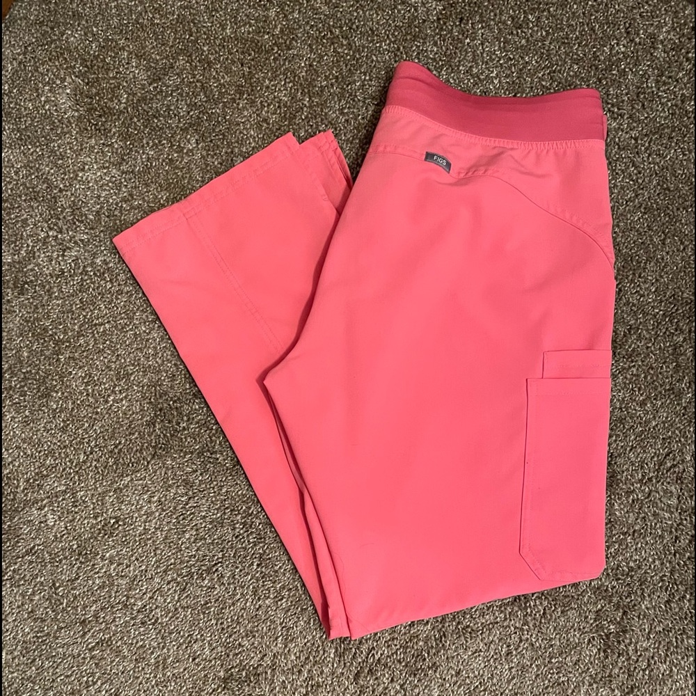 Figs Limited Edition Neon Pink Kade Scrub Pants